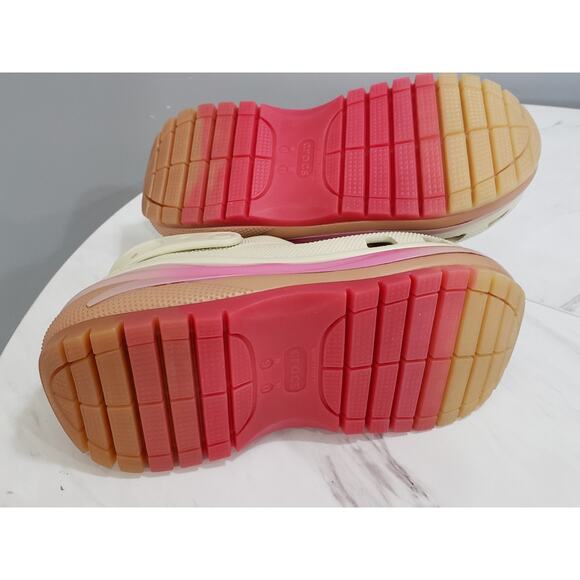 NEW WOMENS 11 - Unisex Crocs Mega Crush Colordip Clog 208988-2Y3 High Heel - Picture 7 of 8